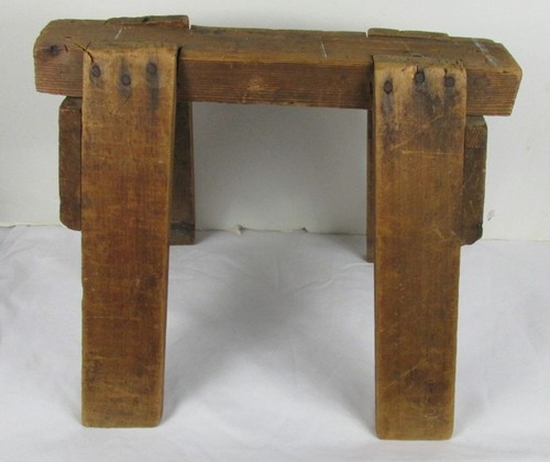Vintage wooden sawhorse - vintage,