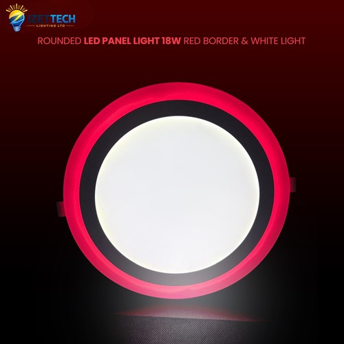Led panel light - 18+6w, red