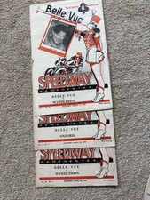 3 Belle Vue speedway programmes from 1958/1959