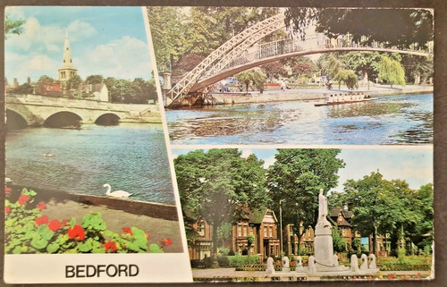 Bedford multiview postcard - bedford,