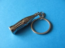 Coca Cola Bottle Key Ring, Unused. Solid Metal. Silver Coloured. VGC