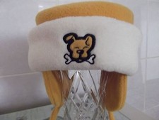 Satila Eltte Mustard and Cream Hat size 44/46  approx. 3/6 months