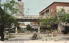 VINTAGE POSTCARD Shopping Precinct Centre COVENTRY 1970s