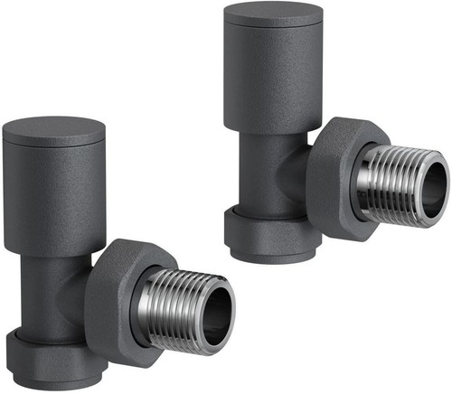 Radiator valves pair angled - radiator, x2