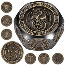 Unique D8 Sides Engraved Metal