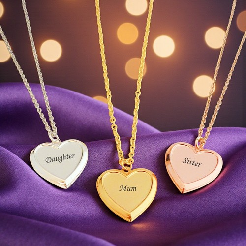 Name necklace heart - name,