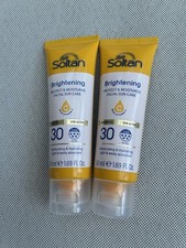 Boots Soltan Brightening Facial Sun Care 2 x 50ml SPF30 With Vitamin C FREEPOST
