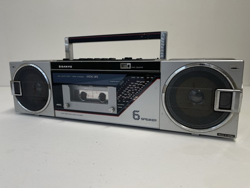 Vintage sanyo m7735l silver - vintage, 6