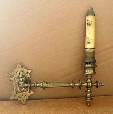 Antique gothic brass candle