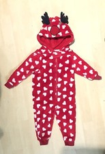 Matalan Baby  9-12 Months Christmas Reindeer 1Onesie, Zip/antlers ?