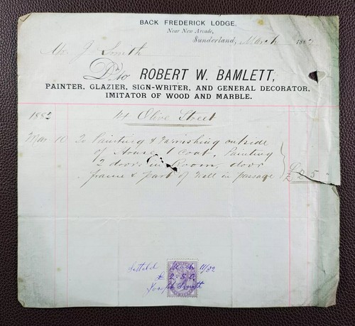 1882 robert bamlett - bamlett, painter