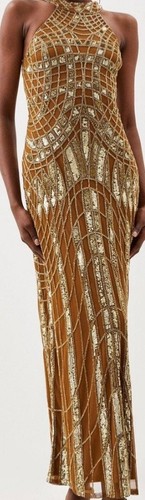 Karen millen gold sequined - millen,,