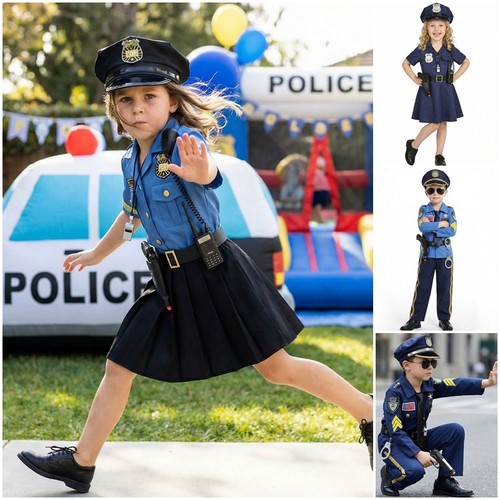 Kids police officer costume - officer,