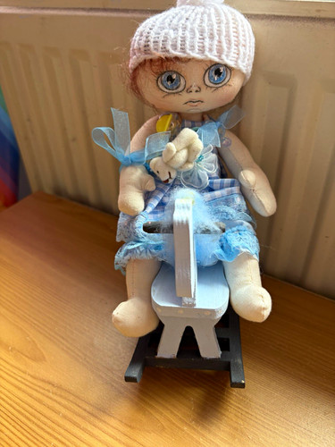 Handmade cloth rag doll - handmade,