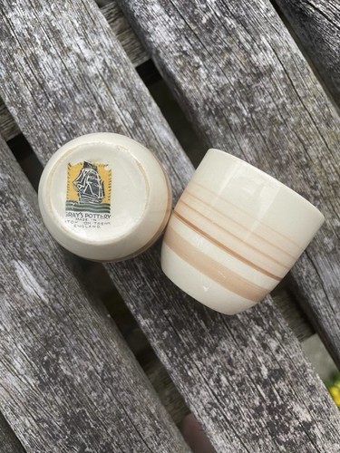 Pair art deco gray pottery - art,
