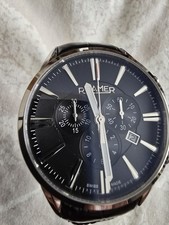 ROAMER SUPERIOR CHRONOGRAPH QUARTZ WATCH 508-837 SAPPHIRE GLASS VGC LITTLE WORN