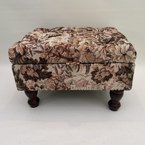 Vintage footstool sewing box - sewing,