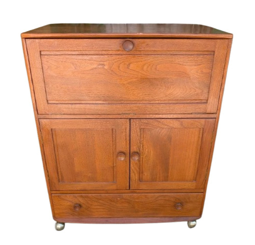 Vintage ercol cabinet bureau - vintage,