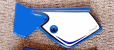 CRX 50 70 90 110 120 125 Pitbike Left Hand Rear Side Panel in BLUE