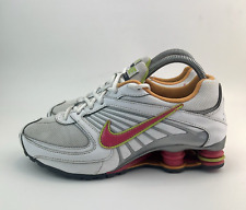 Nike Shox Turbo 8 Womens Trainers White Leather Running Sneakers Shoes UK 5.5