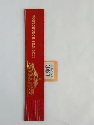 Single red leather bookmark - single,