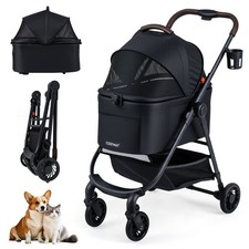 COSTWAY 3-in-1 Pet Stroller