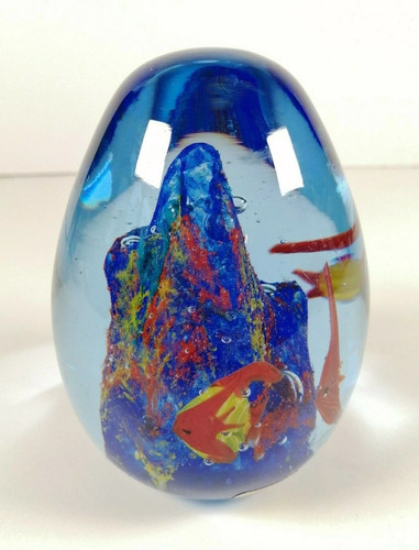 Glass paperweight - paperweight, by