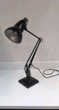 Early Herbert Terry & Sons Anglepoise Lamp 1227 Aluminium Shade Cast Iron Base 