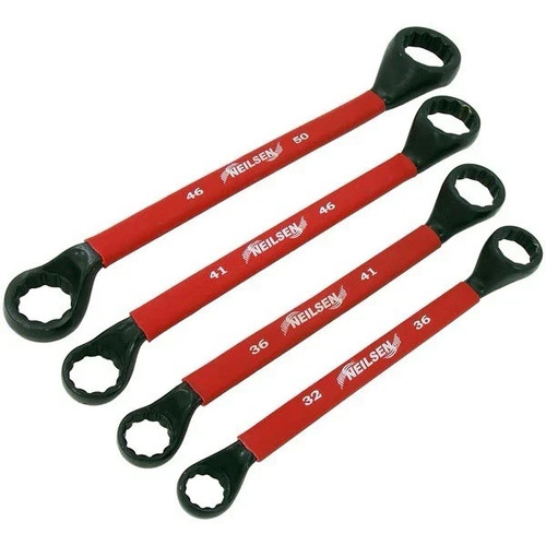 Ring spanner set jumbo - spanner, 4pc