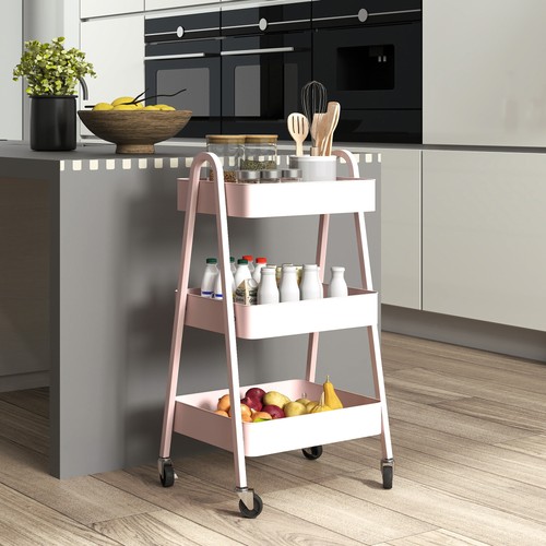 Homcom tier rolling utility - 3-tier,