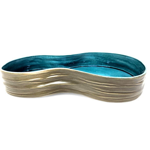 Beswick planter bowl teal - beswick,