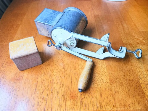 Vintage cast iron tin - vintage,