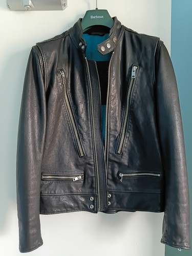 Diesel men leather jacket - leather,