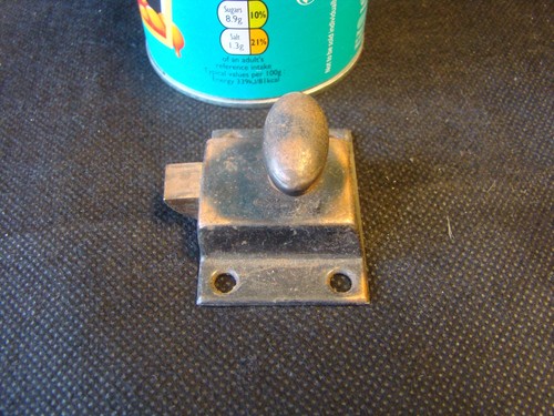 Vintage metal spring - metal, latch