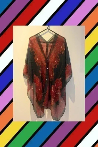 Indian chiffon shawl styled - indian,