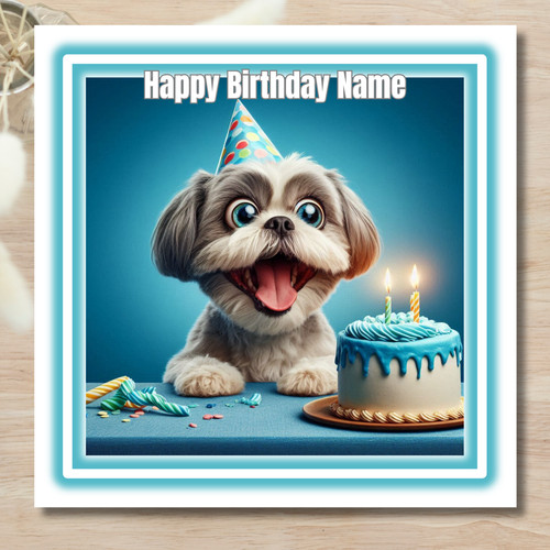 Personalised shih tzu with - shih,