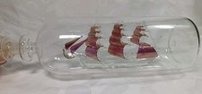 Murano Style Glass Ship In A