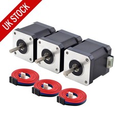 1/3/5PCS Nema 17 Bipolar 55Ncm 78oz.in 2A 42x48mm Φ5mm w/ 1m Cable & Connector