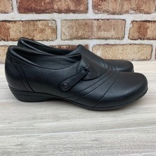 Dansko Black Leather Slip On