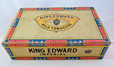 King Edward Imperial EMPTY Vintage Cigar Box. Holds 50 Cigars.