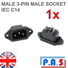 Pin male chassis socket - chassis,