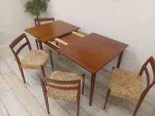 Nils Jonsson Troeds Teak Mid Century Double Extending Ove Dining Table 4 Chairs