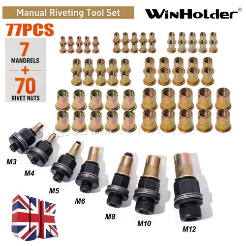 77pcs rivet nut kit - kit, with