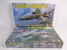 Revell 1/48 Model Kits F-105D T-Stick II plus F-16 Air Team Bundle