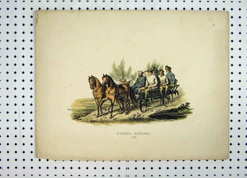Original old antique print - original,