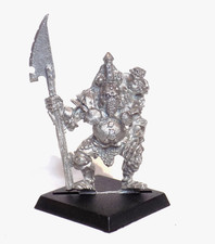 OOP Warhammer - CHAMPION OF NURGLE WITH HALBERD - Oldhammer Realm of Chaos Hero