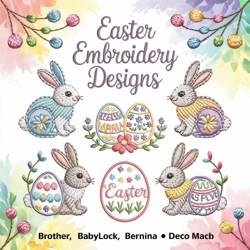 Easter embroidery designs - easter,