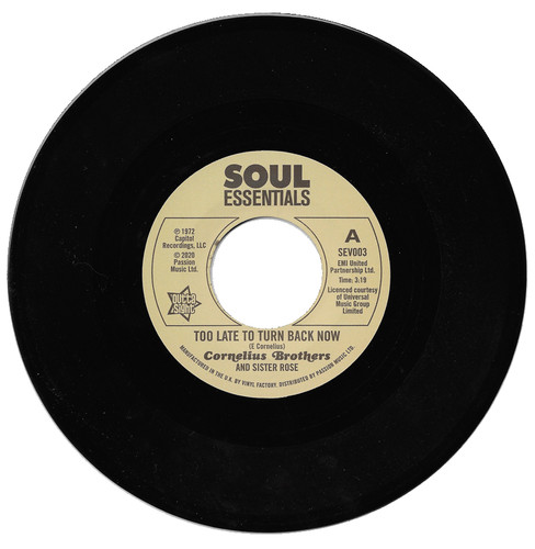 Cornelius brothers too late - brothers, to