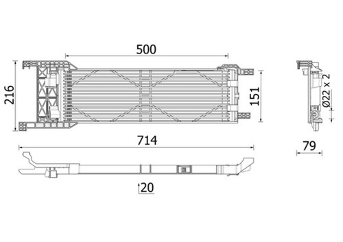 Mahle clc 330 000p - 330, cooler