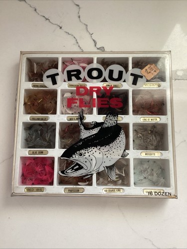 Vintage fly fishing trout dry - fly,